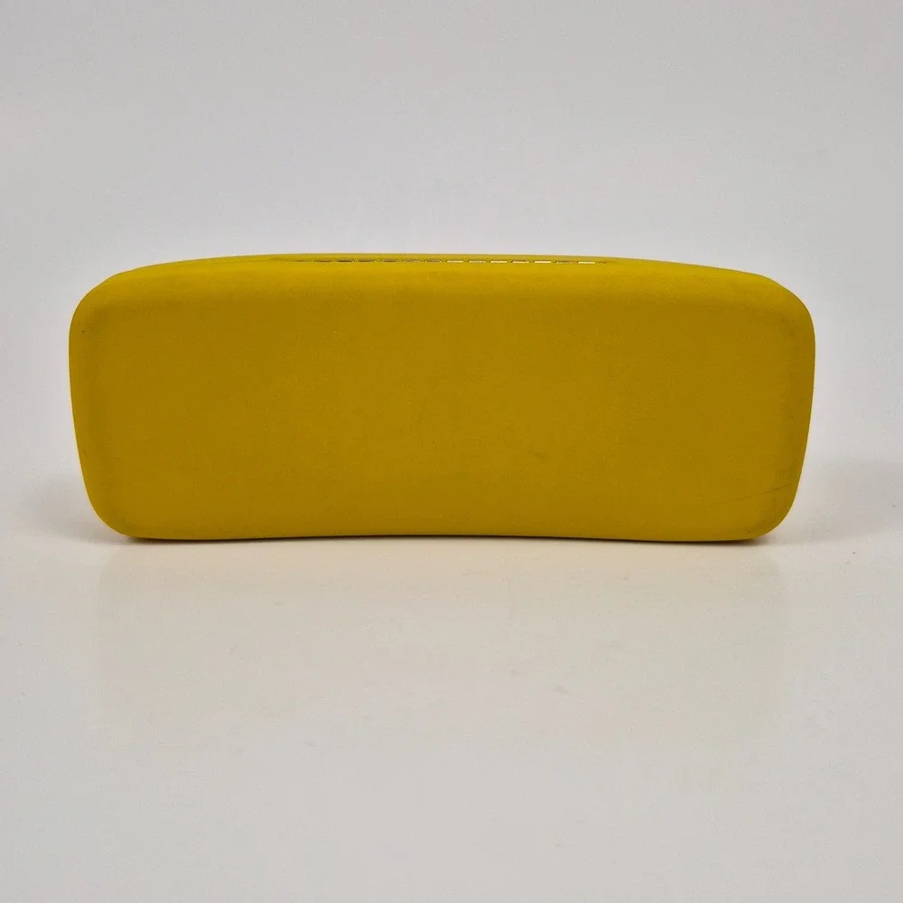 Ray-Ban Yellow Hard Clamshell Sunglasses Case Red Interior Unisex